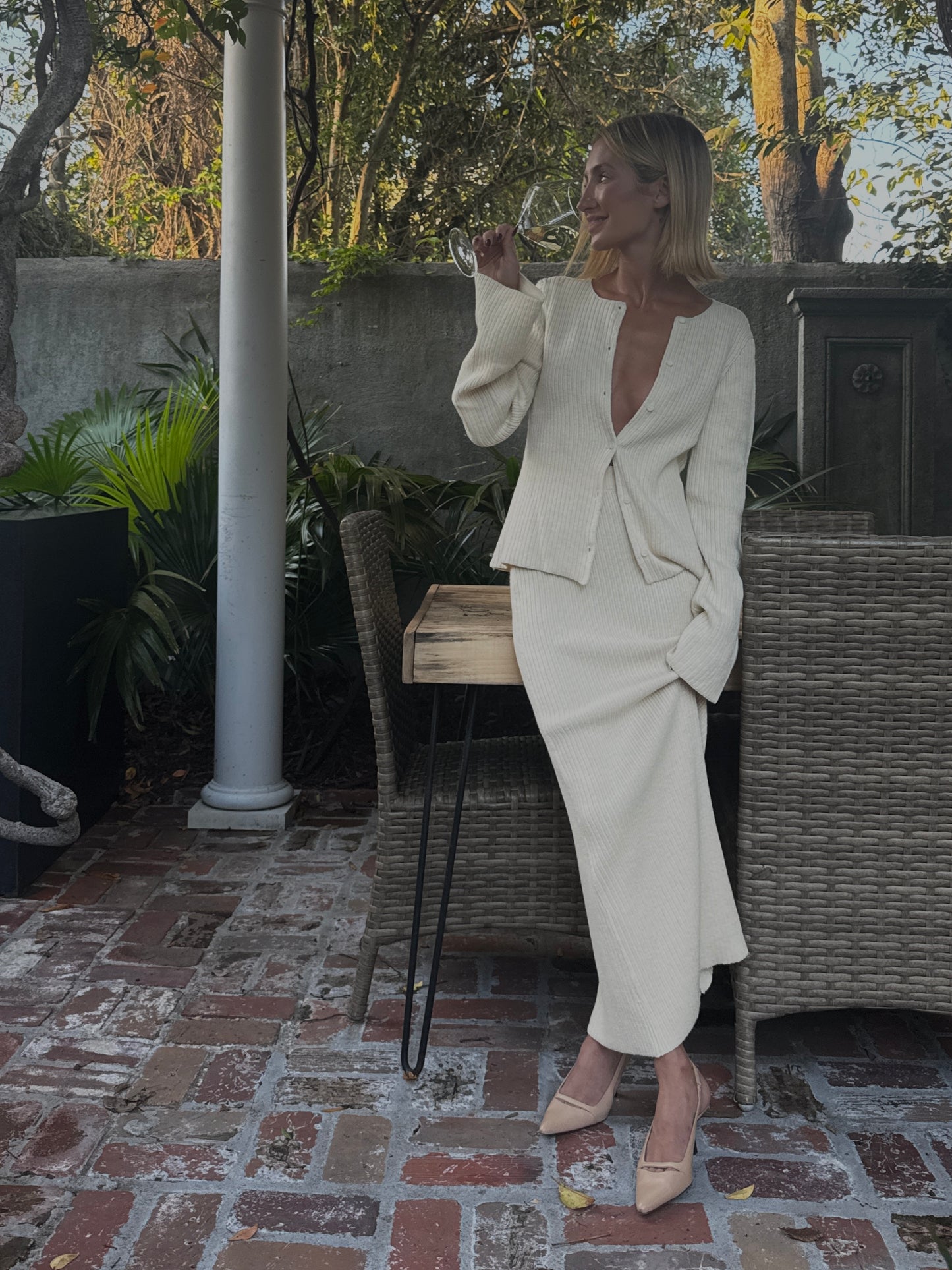 Coco Cardigan in Regenerative Ribbed Knit