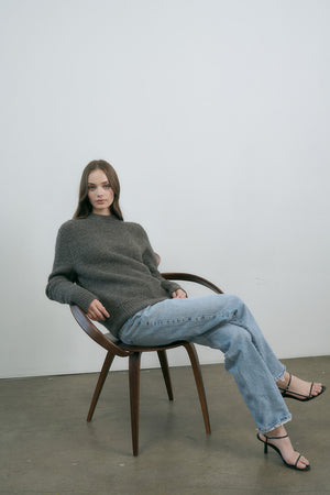 Sam Crewneck Sweater in Regenerative Wool + Alpaca