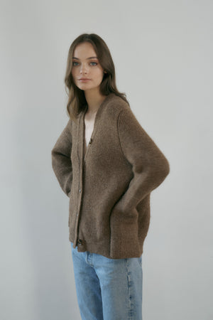 Vincent James Soil + Climate Beneficial Button Front Cardigan