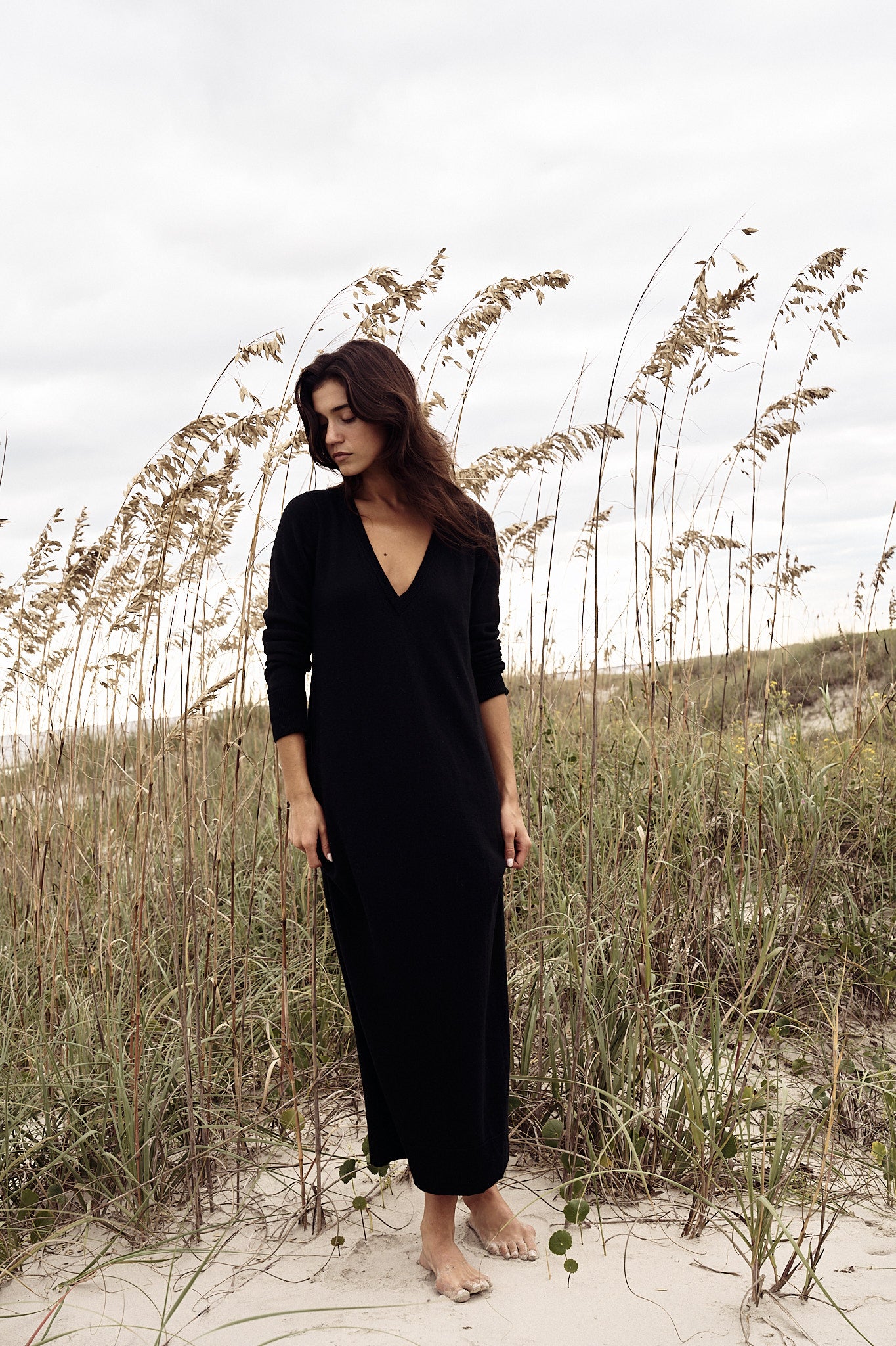 Gaia Reversible Merino Sweater Dress In Regenerative Merino Wool