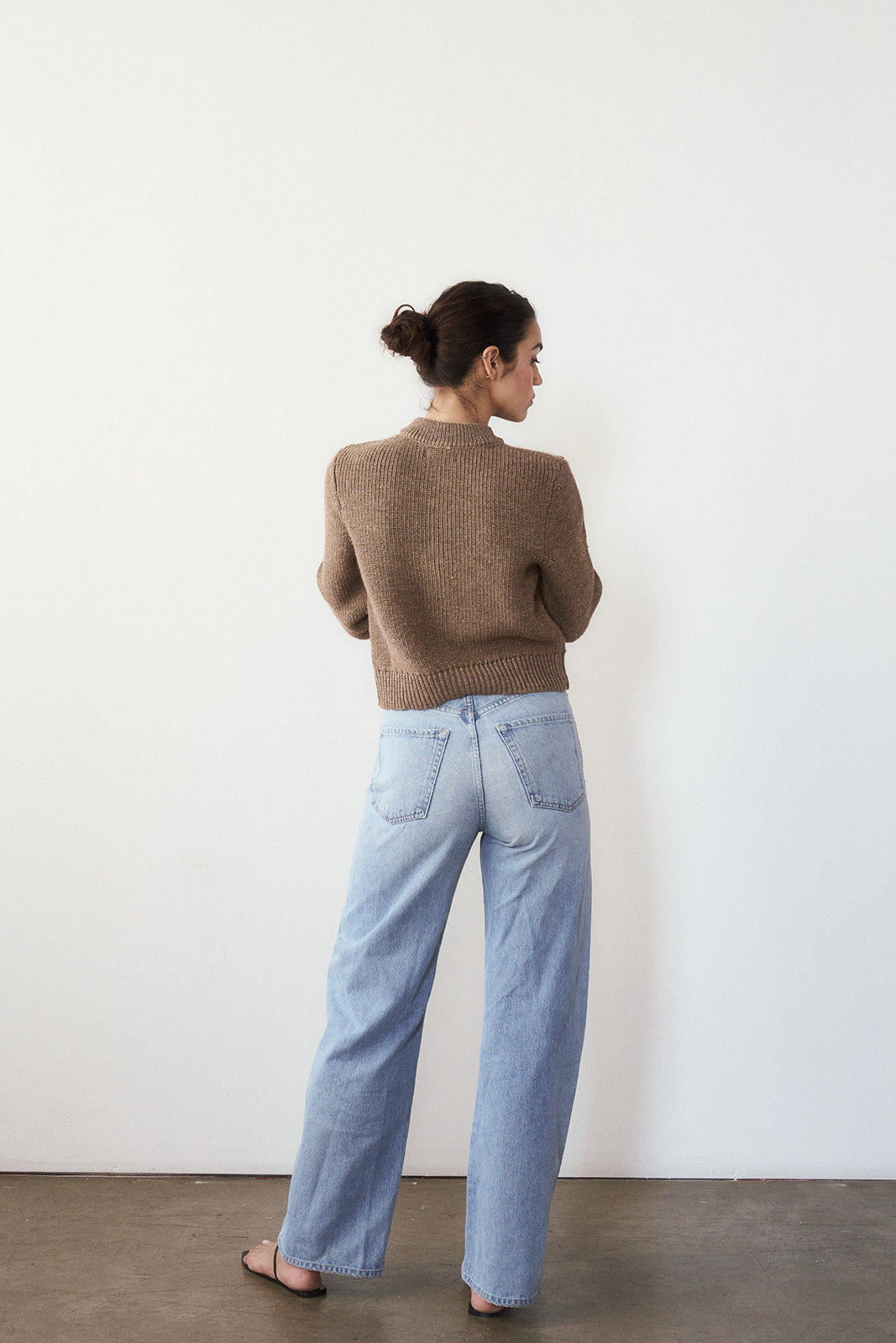 Rose Cardigan in Regenerative Domestic Wool + Alpaca