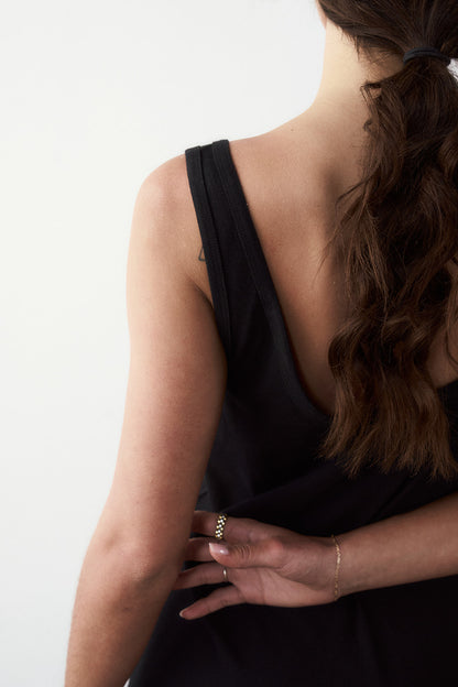 Cecilia In Black Merino