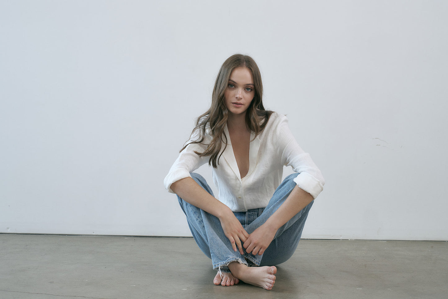 Hutton Button Front Linen Shirt