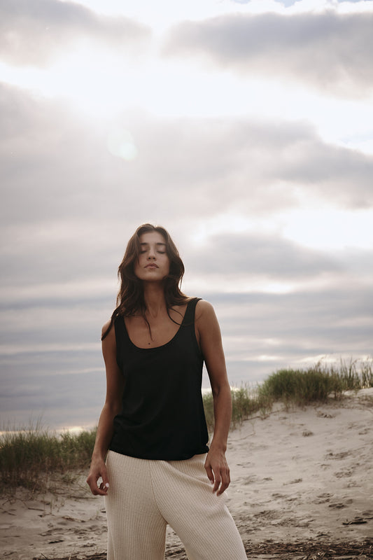 Cecilia In Black Merino