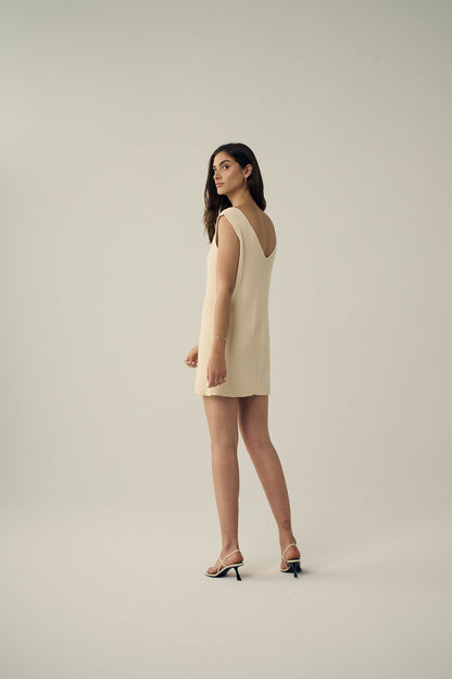 Laine Reversible Regenerative Ribbed Knit Dress