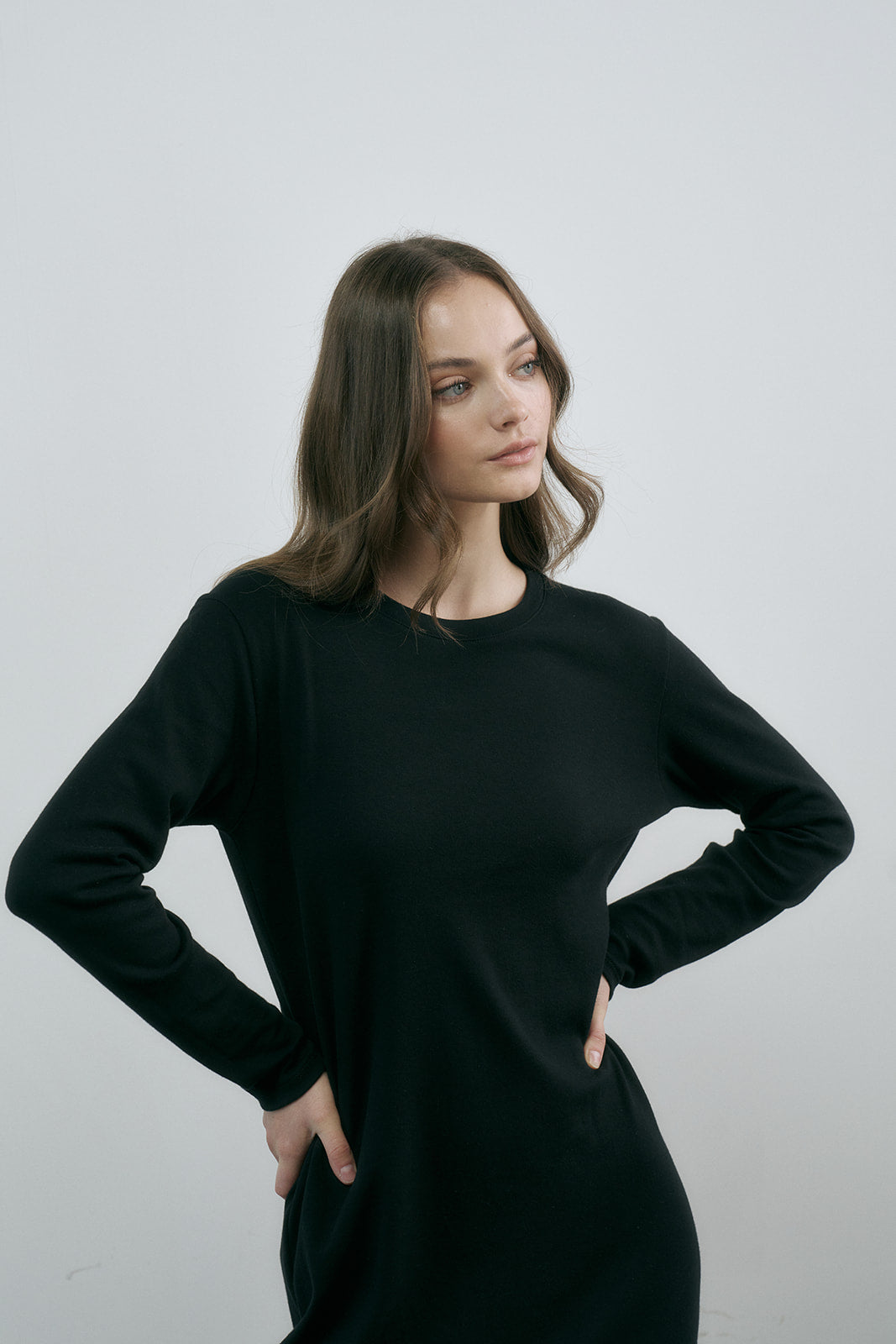 Jane Long Sleeve T Shirt Dress VINCENT JAMES