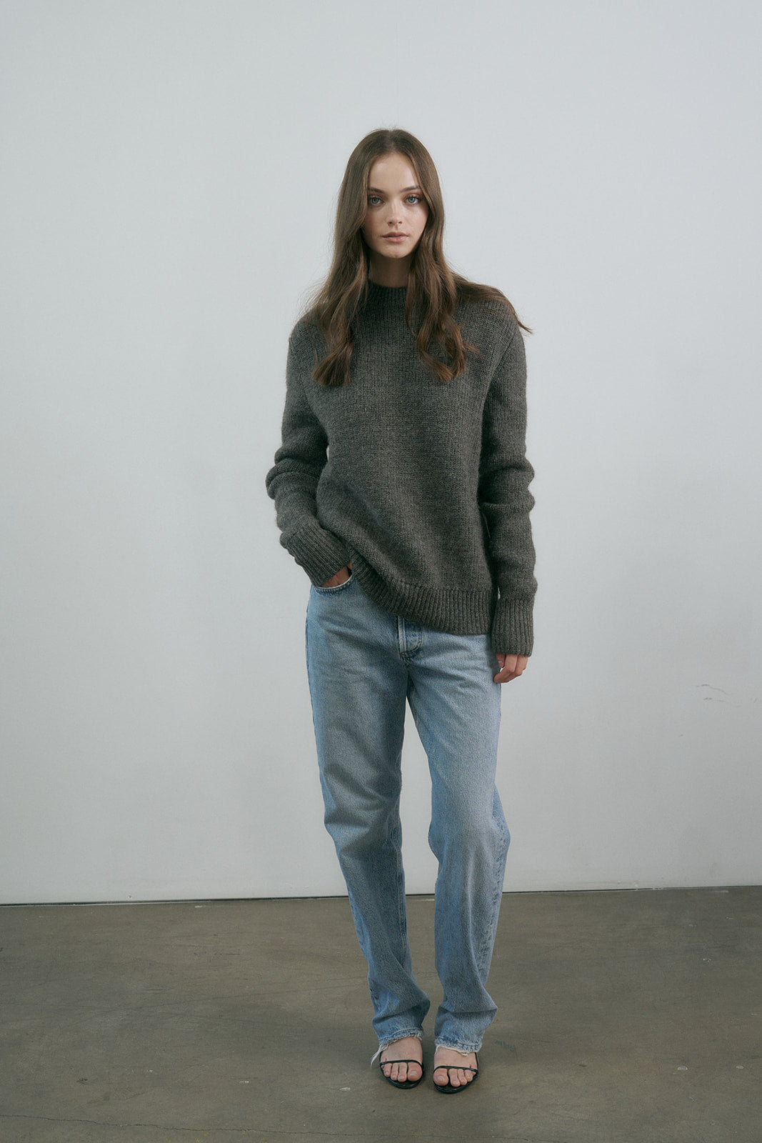 Sam Crewneck Sweater in Regenerative Wool + Alpaca