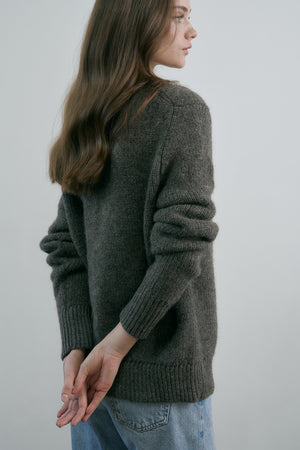 Sam Crewneck Sweater in Regenerative Wool + Alpaca