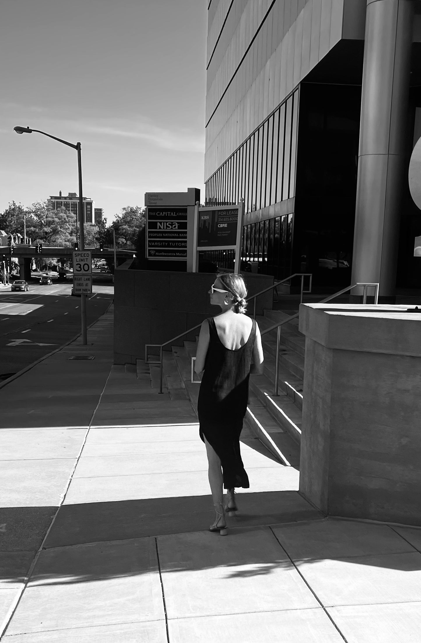 Reversible linen dress