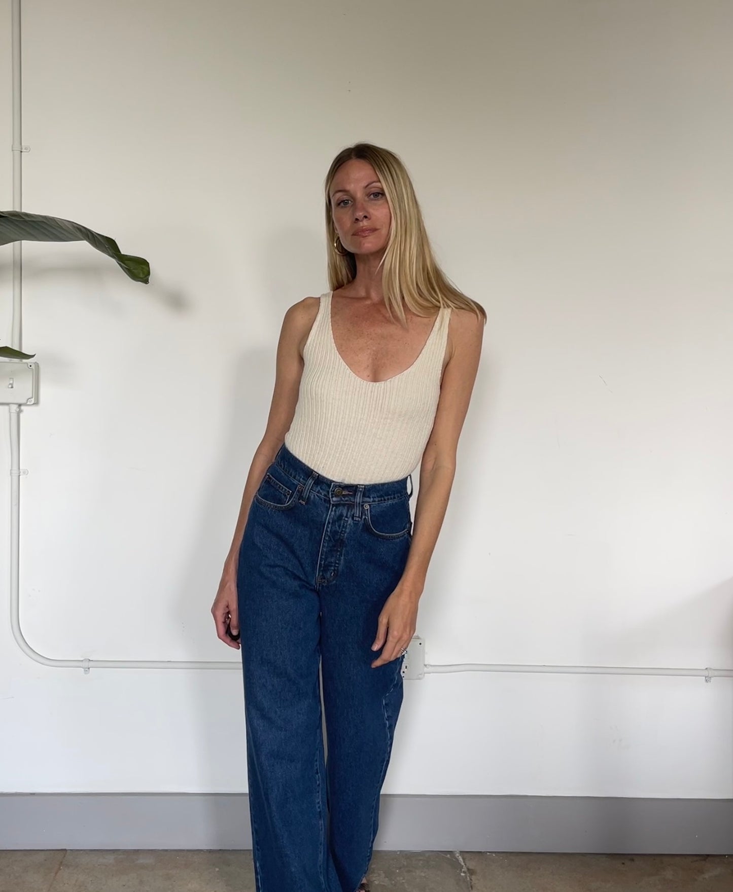 Regenerative Ribbed Knit Tank