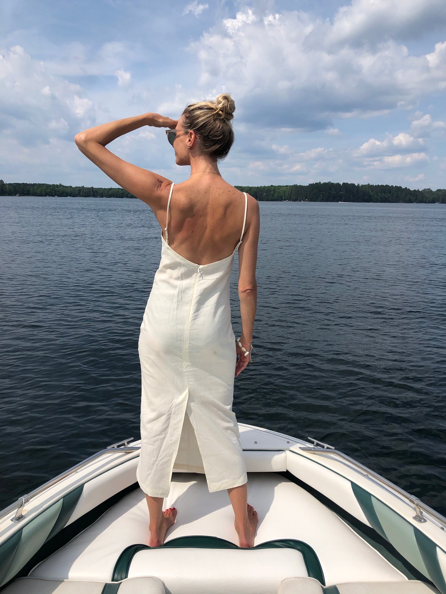 Square Neck Midi Dress