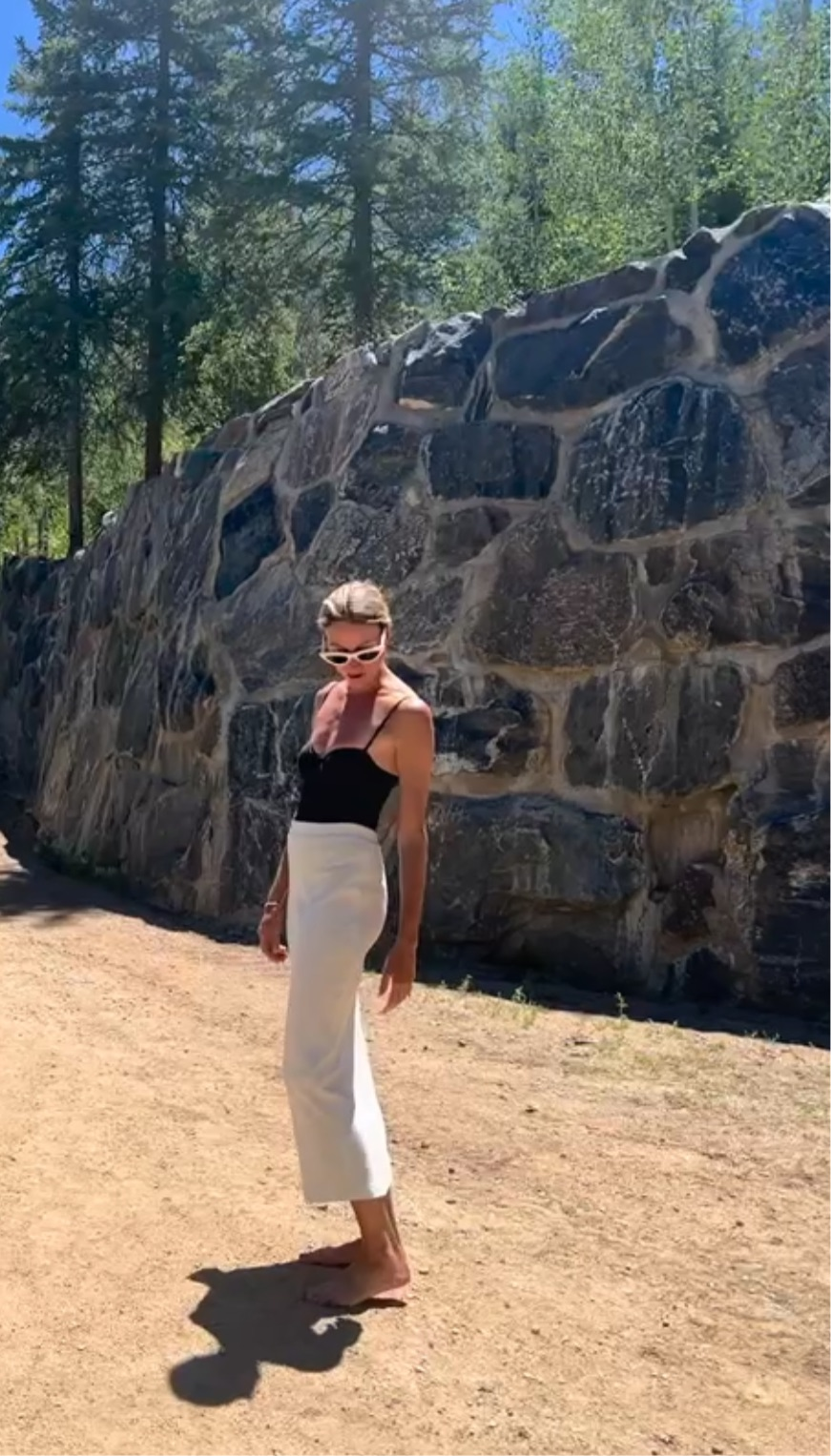 Regenerative Organic Ribbed Knit Skirt