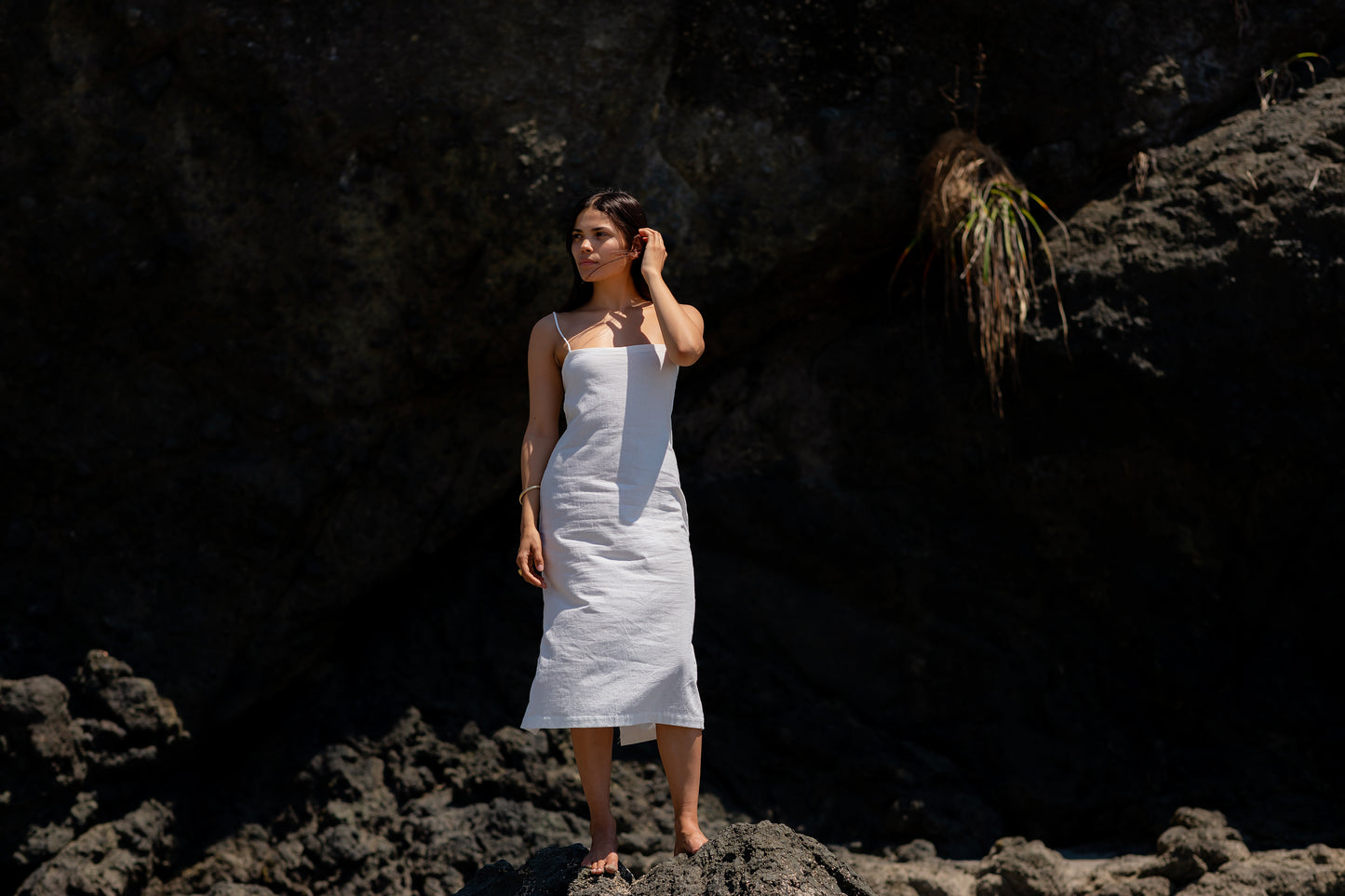 Square Neck Midi Dress