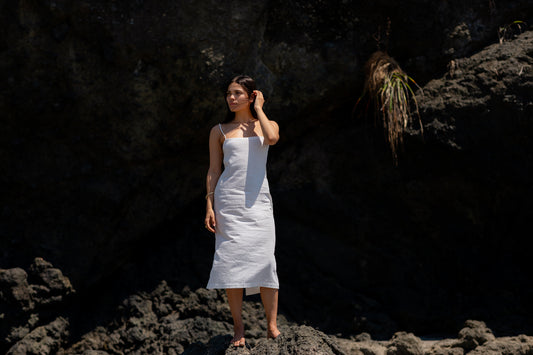 Square Neck Midi Dress