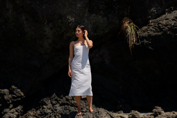 Square Neck Midi Dress – VINCENT JAMES